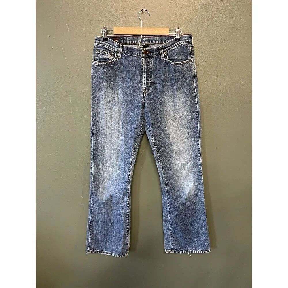 Abercrombie & Fitch Womens Blue Denim Straight Leg Jeans Size 10L x 32